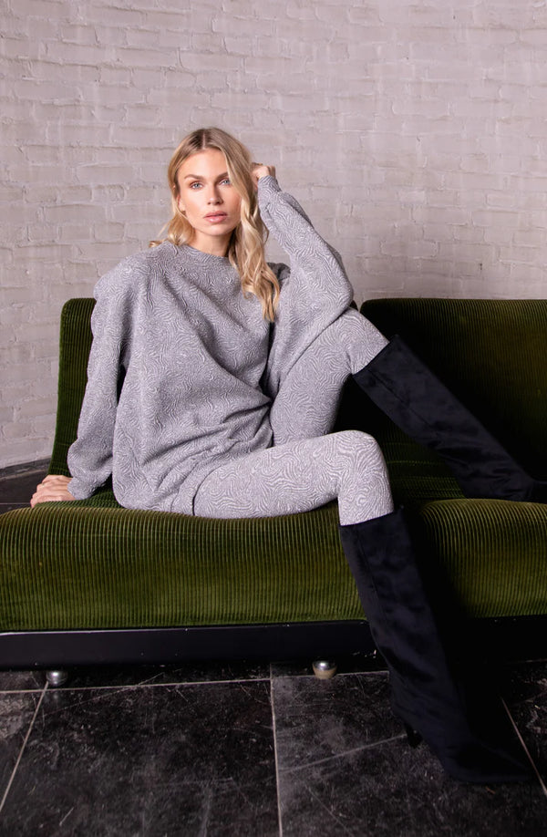 Felice legging lurex grey