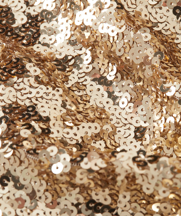 Flora dark gold sequin